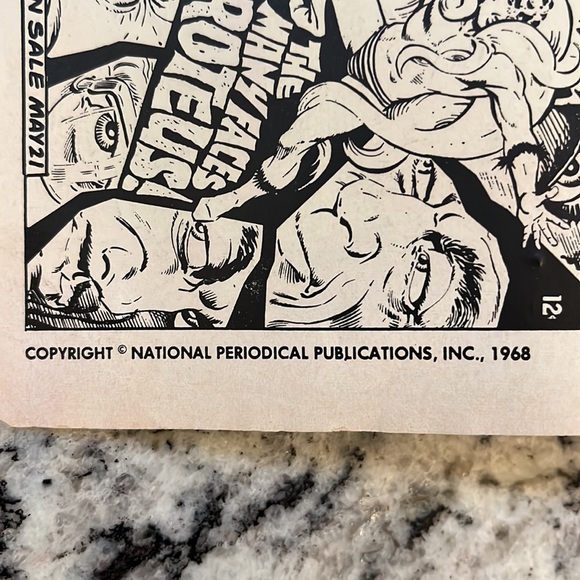 Super Rare 1968 DC National Comics SUPERMAN NO. 208 July edition comic book. - Picture 7 of 7